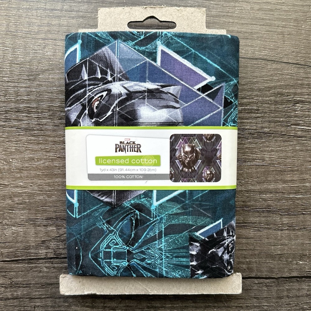 Marvel‎ Black Panther 100% Cotton Fabric 1 yard X 43 inch Quilting Crafting